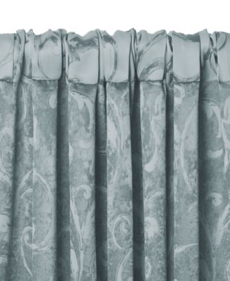 Mia Jacquard Scroll Blackout Window Curtain