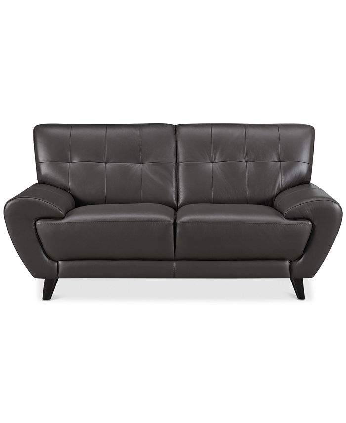 Furniture - Lanz Leather Loveseat, Created for Macy's