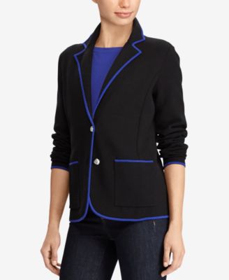 lauren ralph lauren contrast trim cardigan