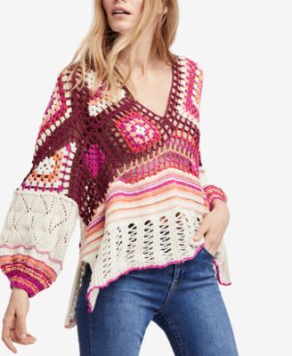 Free People - Call Me Crochet Sweater
