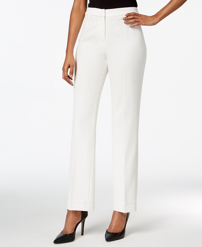 Alexis Quince Crepe High Rise Straight-Leg Pants