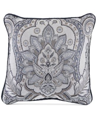 Croscill - Seren Chenille Damask Jacquard 18" Square Decorative Pillow