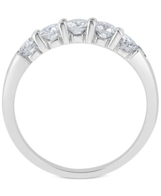 Diamond Five-Stone Ring (1 ct. t.w.) in 14k White or Yellow Gold