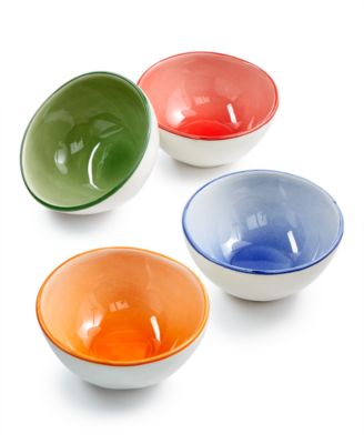 VIETRI - Fresh Fruit Assorted Colors Dipping Bowls, Set of 4