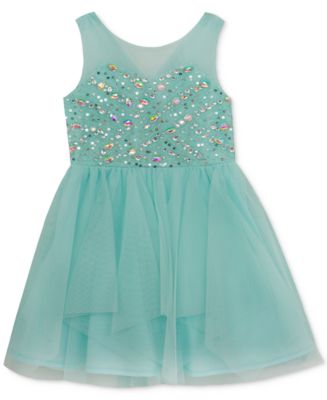 Rare Editions Embellished Party Dress, Little Girls - Macy's