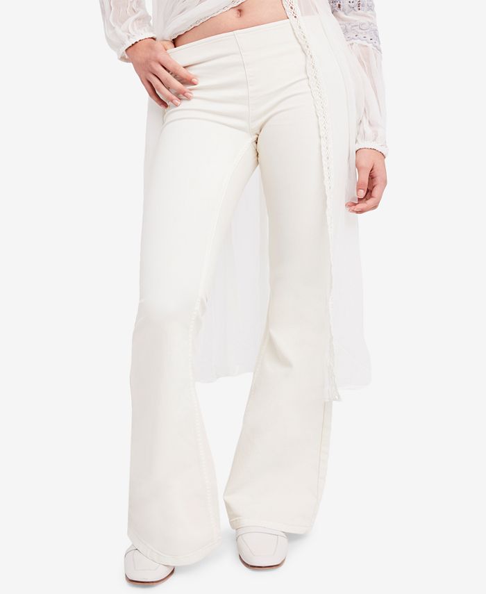 Free People Pull-On Flared Jeans - Macy's