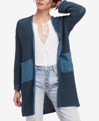 Free People Woodstock Cotton Long Cardigan Macy's
