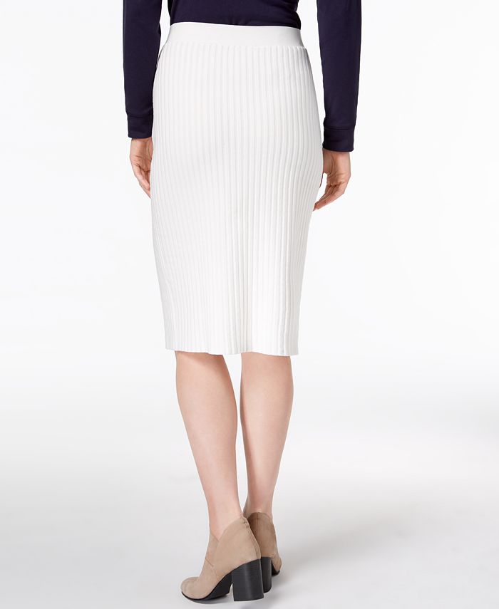 Eileen Fisher Tencel® Ribbed Sweater Skirt - Macy's