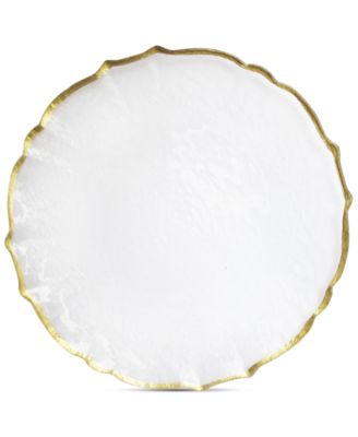 Jay Import Ice Queen With Gold-Tone Rim Charger Plate