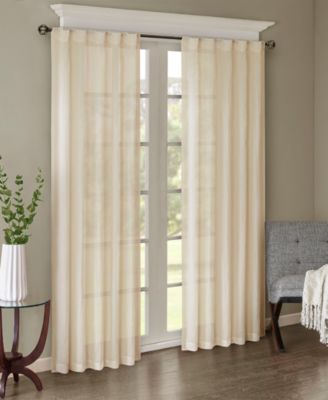 Madison Park - Harper 42" x 95" Solid Crushed Window Panel Pair