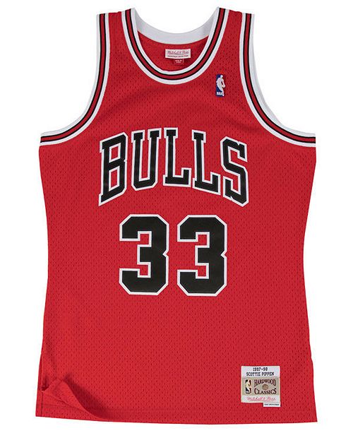 Mitchell Ness Men S Scottie Pippen Chicago Bulls Hardwood