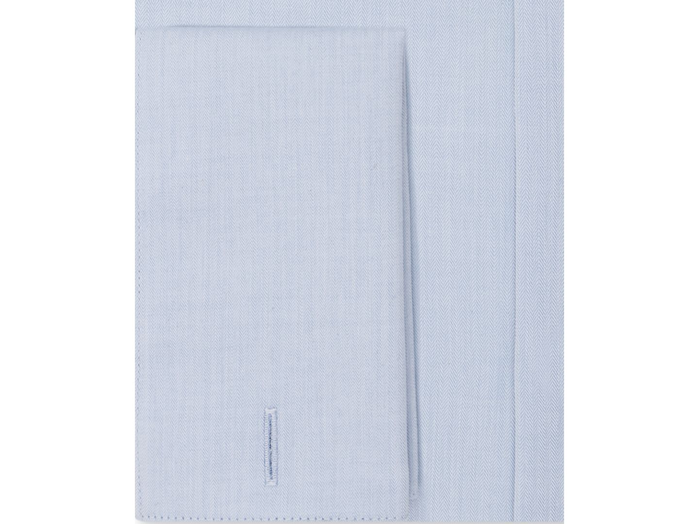 Мужская рубашка Calvin Klein Regular Fit Non-Iron Performance French Cuff Dress Shirt, цвет: Синий — фото 4