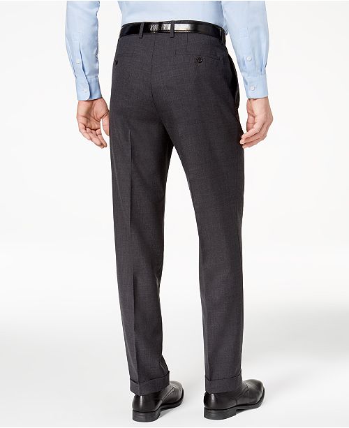 Lauren Ralph Lauren 100% Wool Double-Reverse Pleated Dress Pants & Reviews - Pants - Men - Macy's