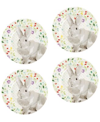 Martha Stewart Collection - Set Of 4 Bunny Plates