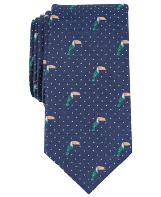 Bar III Men's Toucan Conversational Skinny Tie, Created for Macy's - Macy's