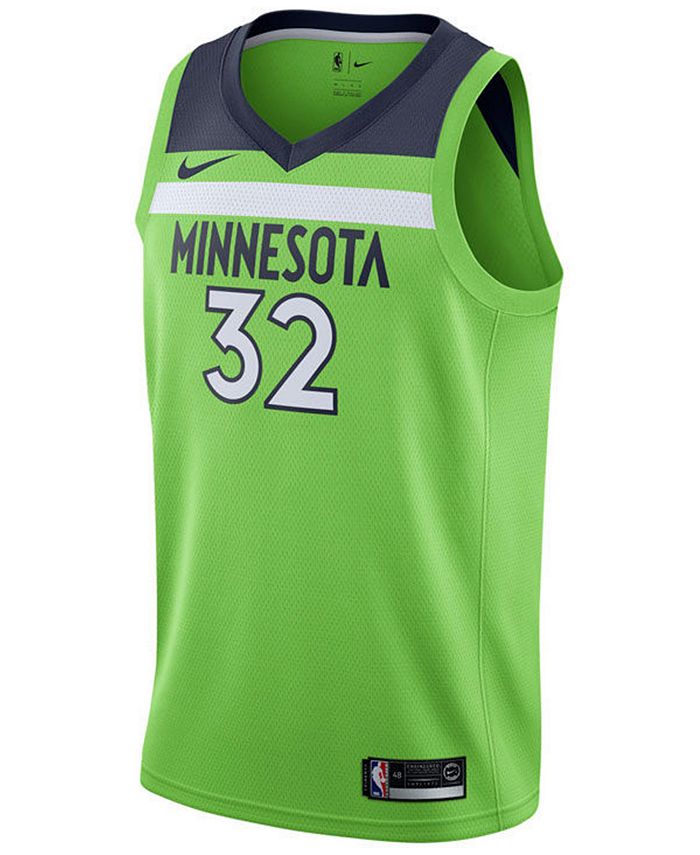 Nike Minnesota Timberwolves Karl Anthony Towns Swingman Jersey Black/P