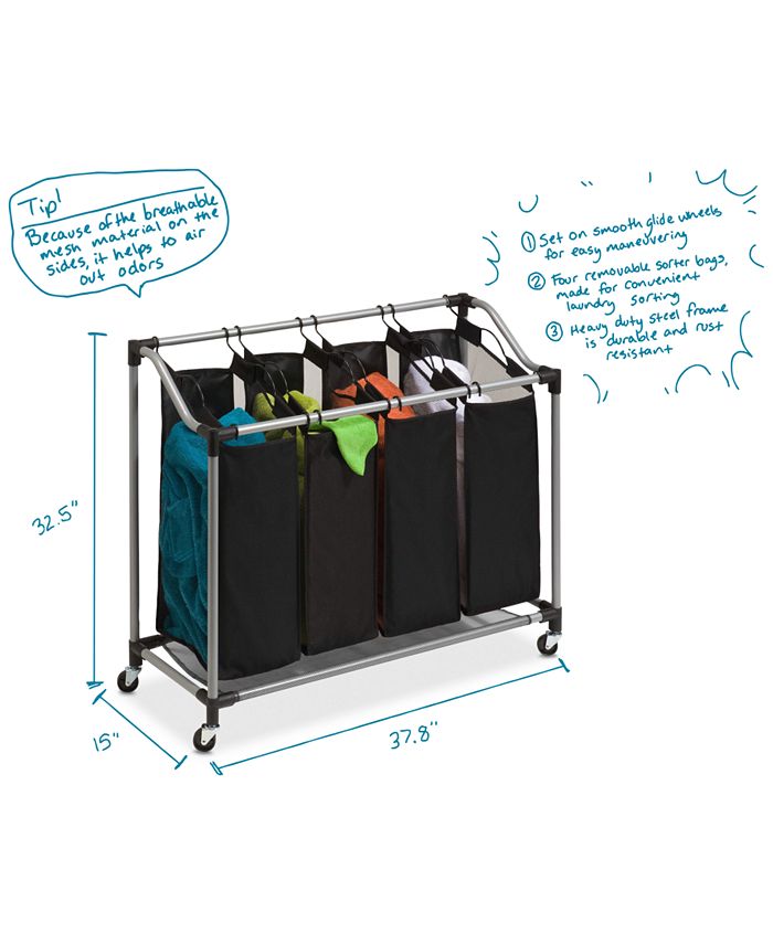 Honey Can Do Hampers, Deluxe Quad Laundry Sorter Macy's
