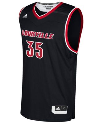 35 Louisville Cardinals adidas Replica Basketball Jersey - Red