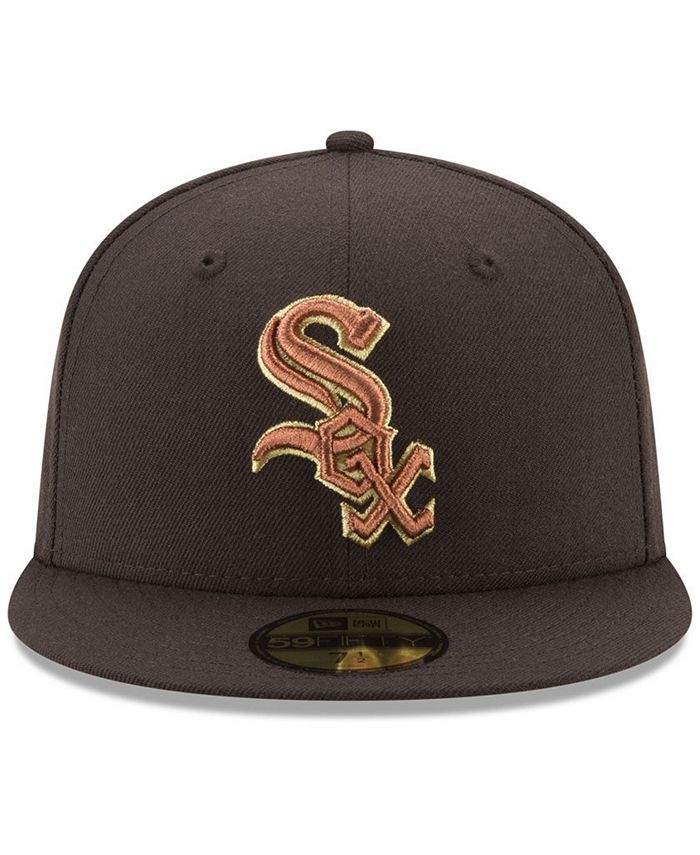 New Era Chicago White Sox Brown on Metallic 59FIFTY Fitted Cap Macy's