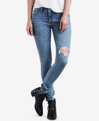 levi skinny jeans womens ripped