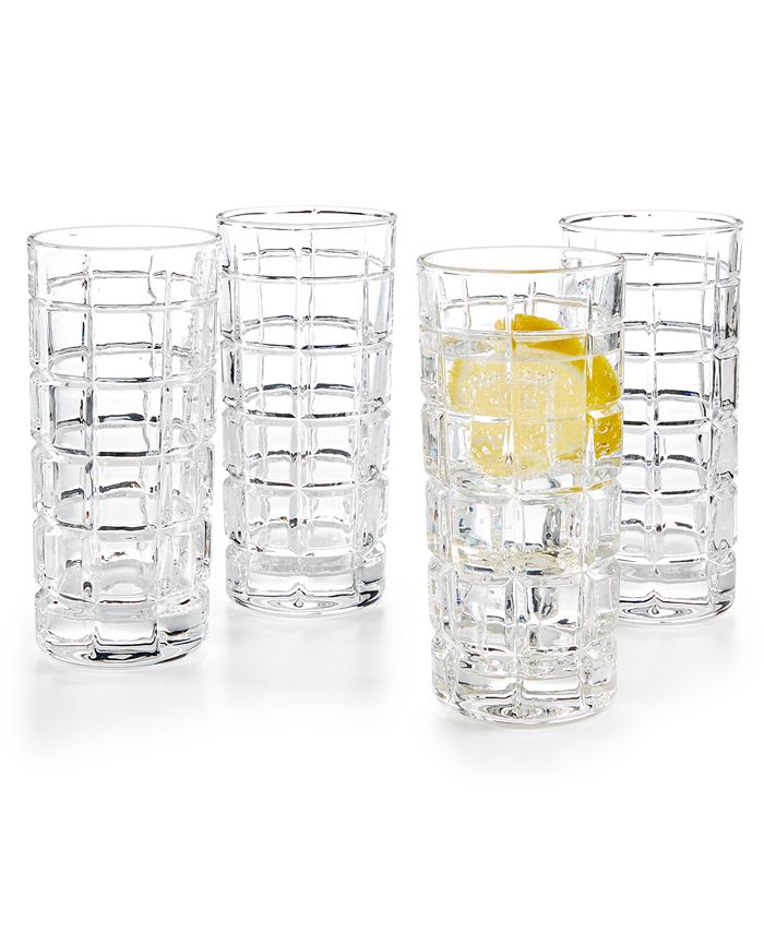 Godinger - Aberdeen Set of 4 Window Highball Glasses