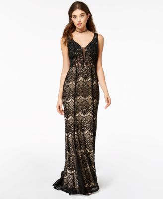 macys navy lace dress