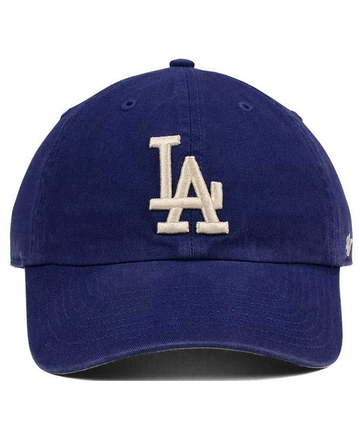 '47 Brand Los Angeles Dodgers Timber Blue CLEAN UP Cap - Macy's