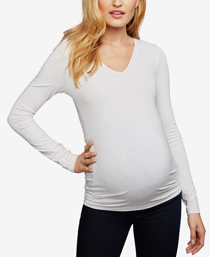 A Pea in the Pod Maternity Ruched Jersey Top Macy's