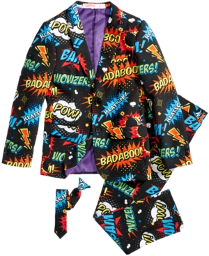 image of OppoSuits Boys Badaboom Comics Suit