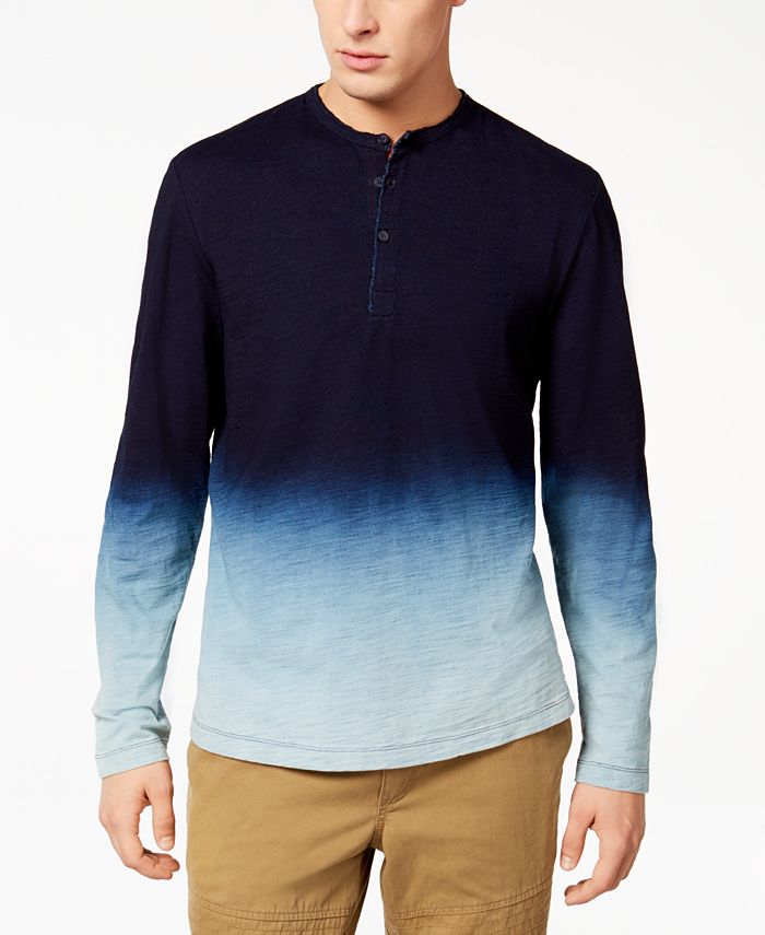American Rag Men's Dip Dye Henley, Created for Macy's Macy's