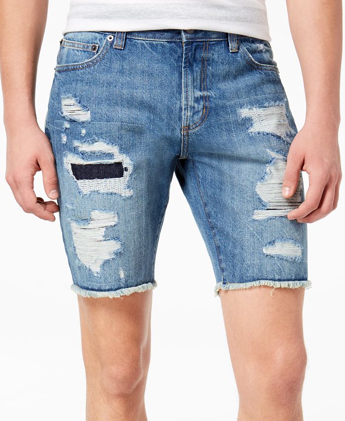 American Rag Men's Ripped Denim Shorts, Created for Macy's & Reviews ...