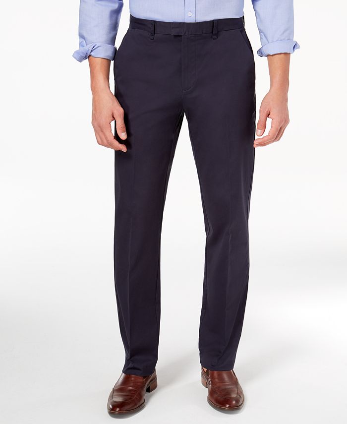 Calvin Klein Men's Classic-Fit Stretch Twill Pants - Macy's