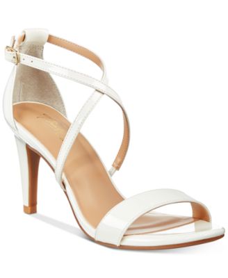 macy's gold strappy sandals