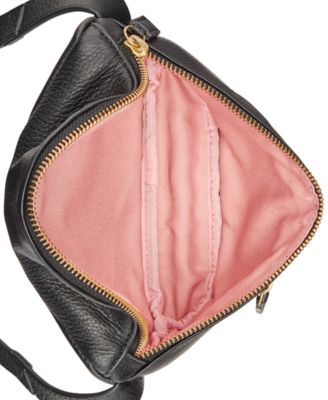 calvin klein pebble leather fanny pack