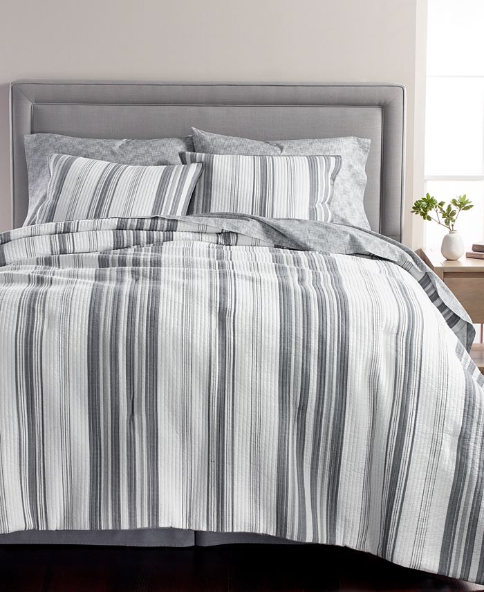 Martha Stewart Collection LAST ACT Ridge Stripe Cotton 8 Pc