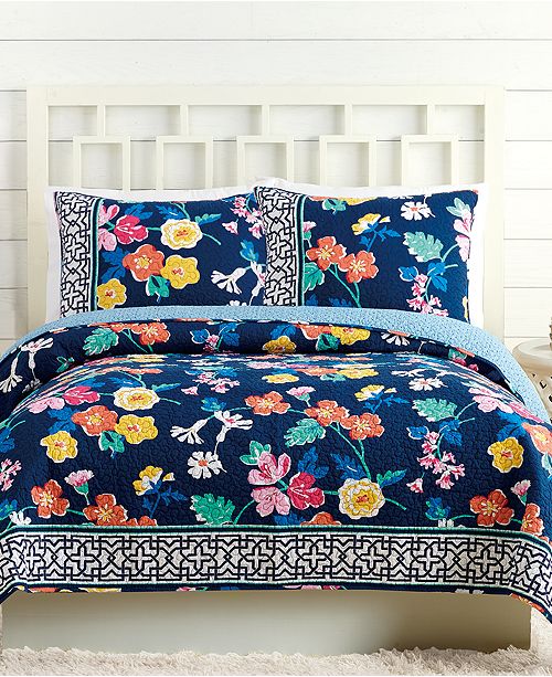 Vera Bradley Maybe Navy Twin Quilt Reviews Quilts Bedspreads
