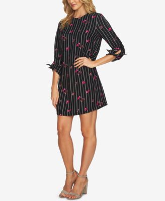 cece tie sleeve shift dress