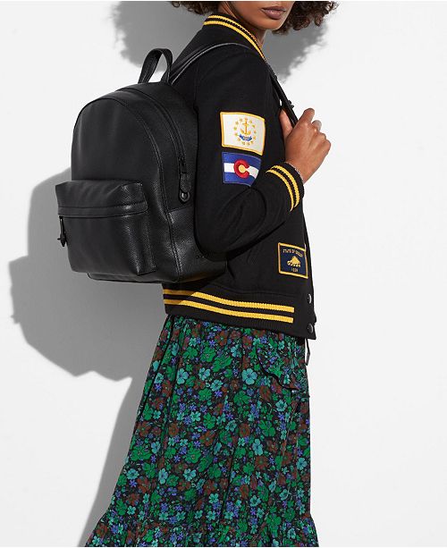 COACH Campus Backpack in Polished Pebble Leather & Reviews Handbags