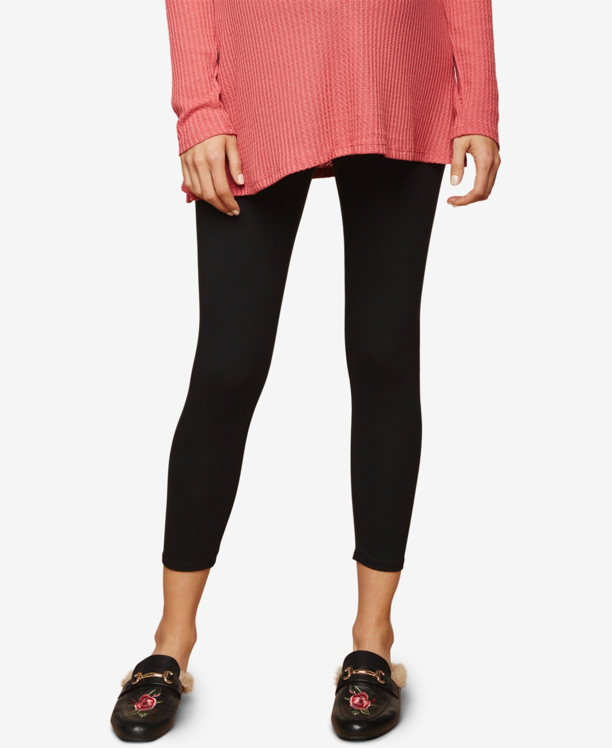 Motherhood Maternity Maternity Basic Secret Fit Belly Crop Leggings - Motherhood - Black