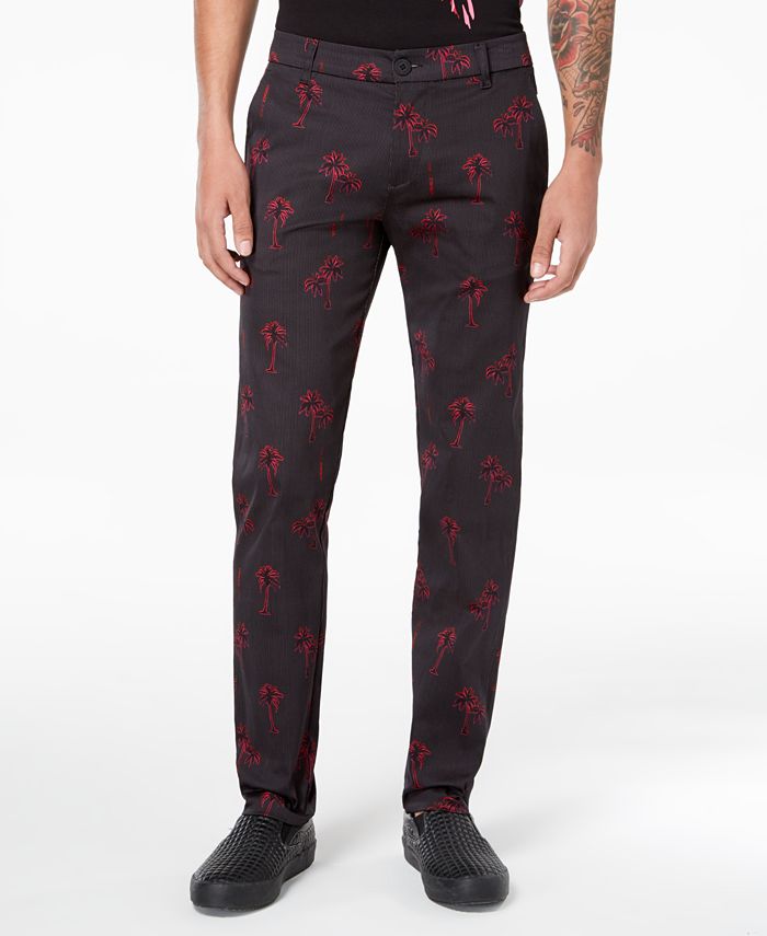 Versace Men's Palm-Print Trousers & Reviews - Pants - Men Macy's