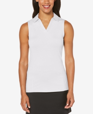 Pga Tour Sleeveless Mesh Golf Polo
