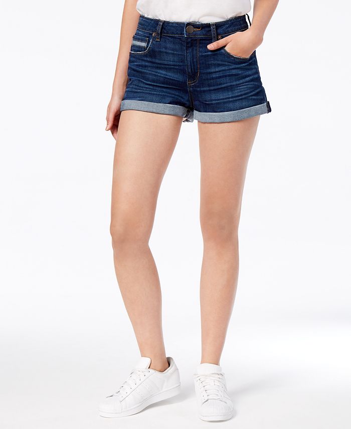 STS Blue Rose Bowl High Rise Double Roll Hem Shorts Macy s