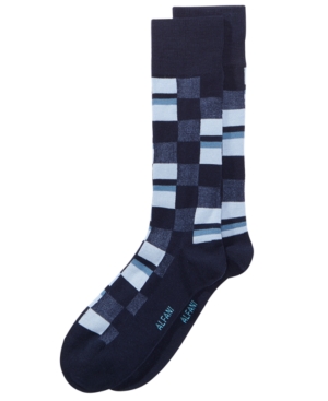 Alfani Men's Mosaic Boxes Dress Socks Created for Macy's