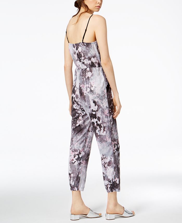 Bar III Printed Cropped Jumpsuit, Created for Macy's Macy's