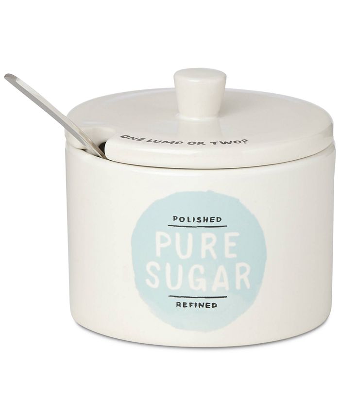 Kate Spade new york All in Good Taste Piping Hot Sugar Bowl with Spoon &  Reviews - Serveware - Dining - Macy's