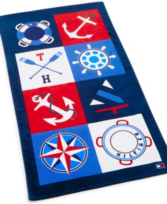 Tommy Hilfiger - Cotton 35" x 66" Printed Beach Towel