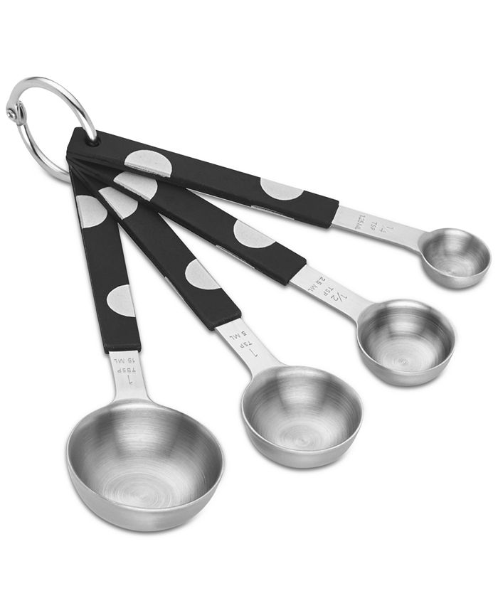 Kate Spade new york All in Good Taste Deco Dot Measuring Spoon Set &  Reviews - Kitchen Gadgets - Kitchen - Macy's