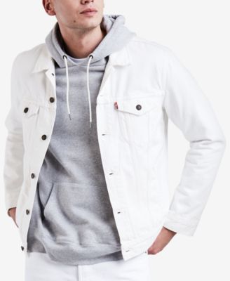 levi's white denim jacket