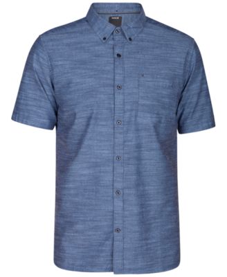 Hurley Men/'s One and Only 3.0 Button Front Long Sleeve Shirt