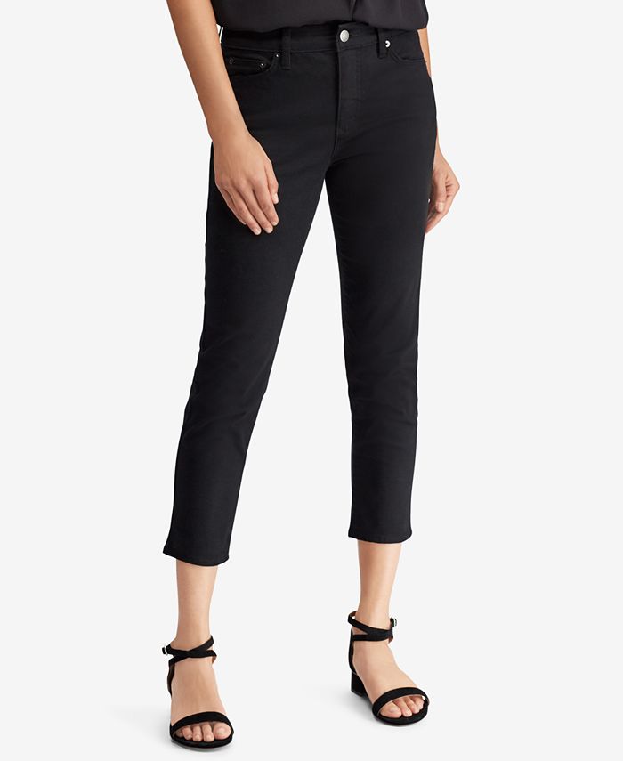 Lauren Ralph Lauren Premier Skinny Crop Curvy Jeans - Macy's